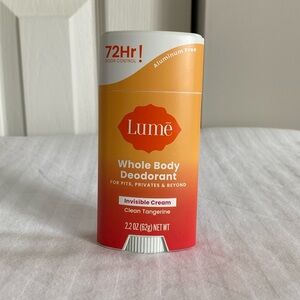 Lume Clean Tangerine | Cream Stick Deodorant - 2.2oz / 62g